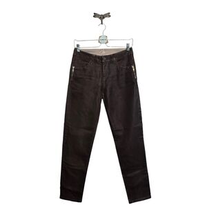 🔴 3/$15 Miraclebody by Miraclesuit Julia Ankle Skinny Jean Brown Coated 4